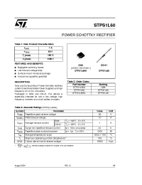 Datasheet STPS1L60RL manufacturer STMicroelectronics